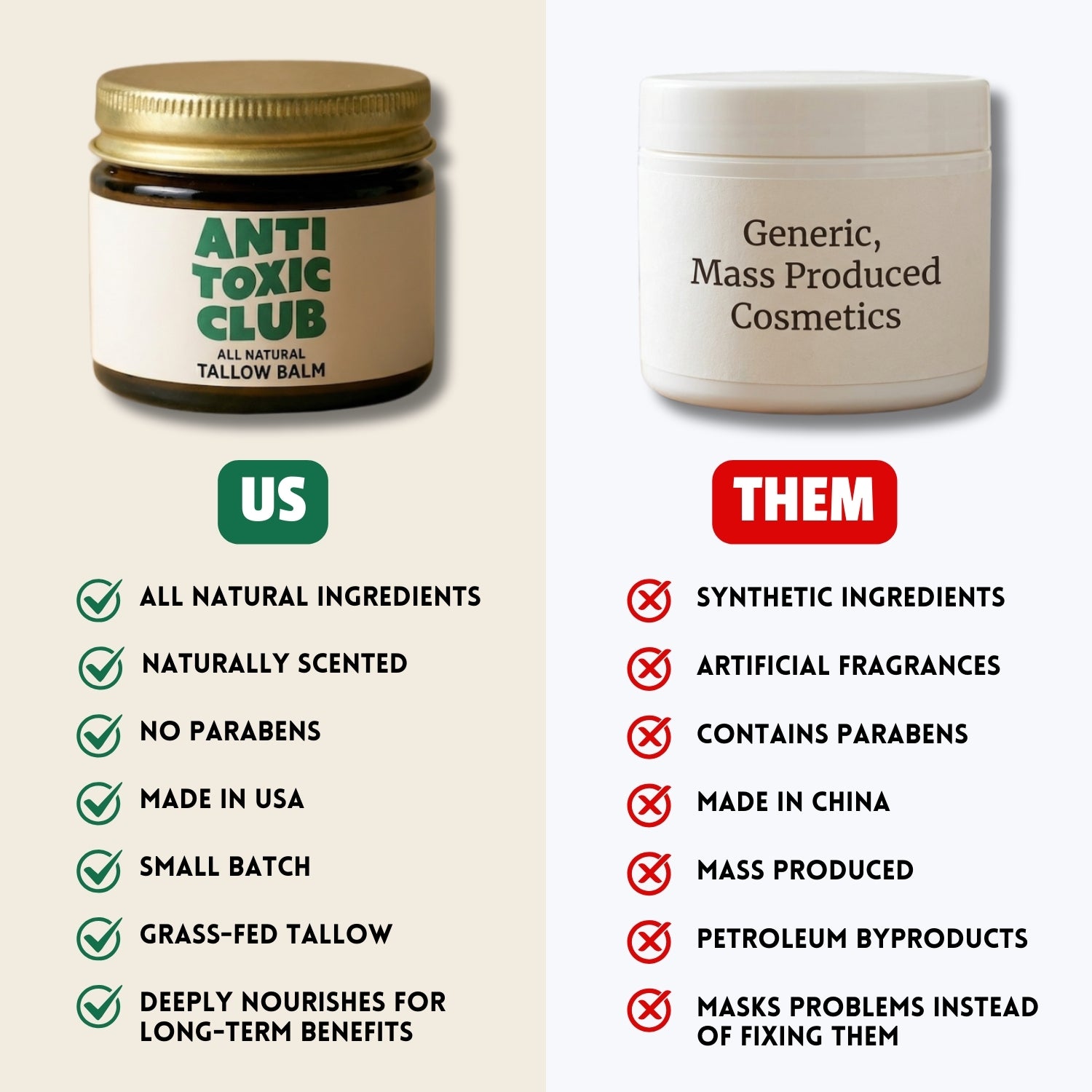 All Natural Honey Tallow Balm